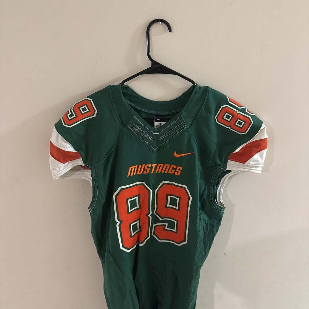 Nike Mustangs Football Jersey Green #89 size medium